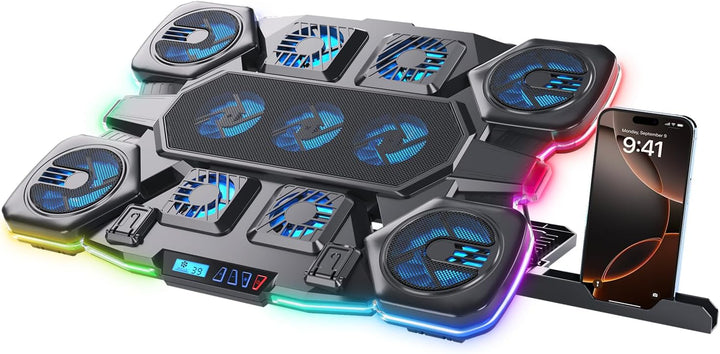 Almohadilla de refrigeración para laptop para videojuegos, 11 venti...