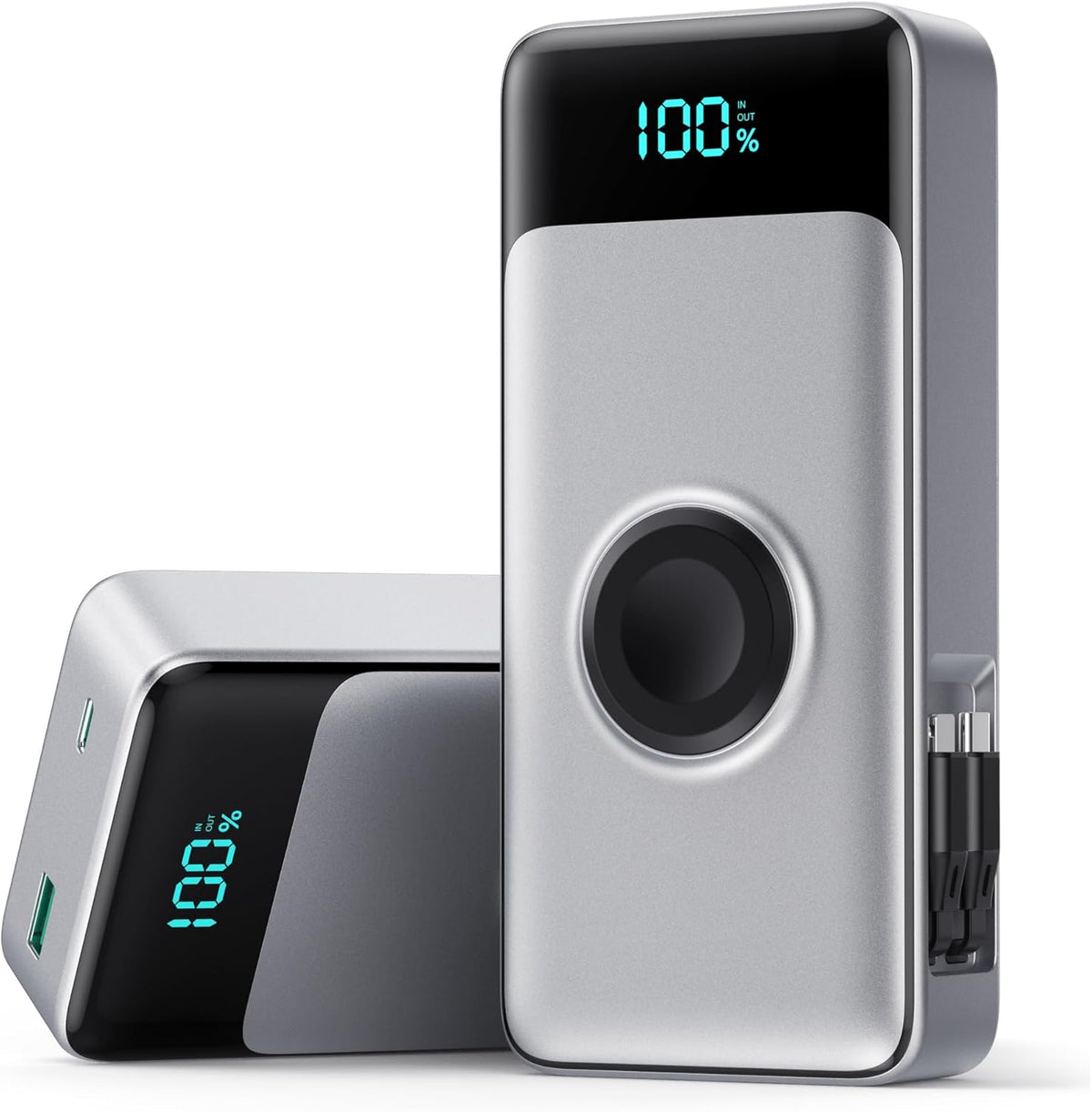 Cargador portátil 5 en 1 para iPhone, banco de energía de 40800 mAh...