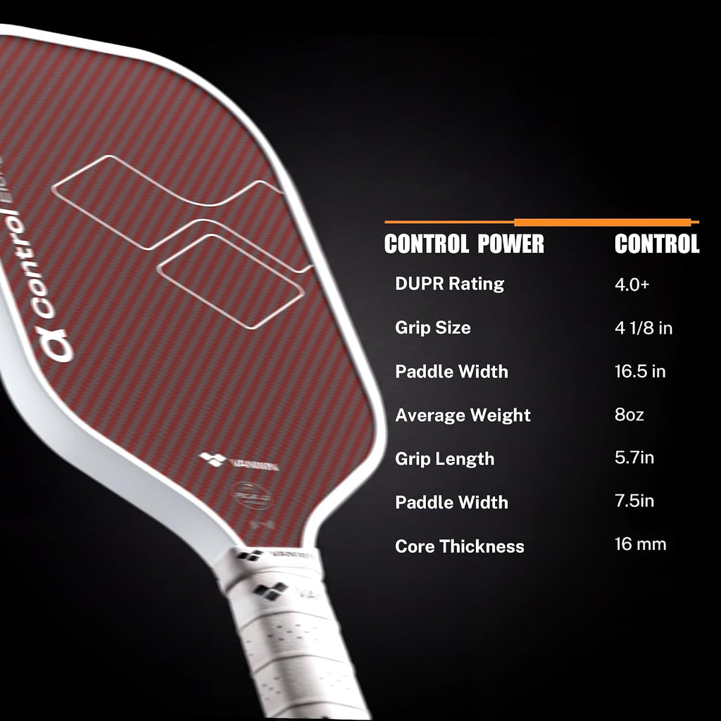 Paletas Pickleball Kevlar 0.630 in Moldeado por Inyección Alargado USAPA