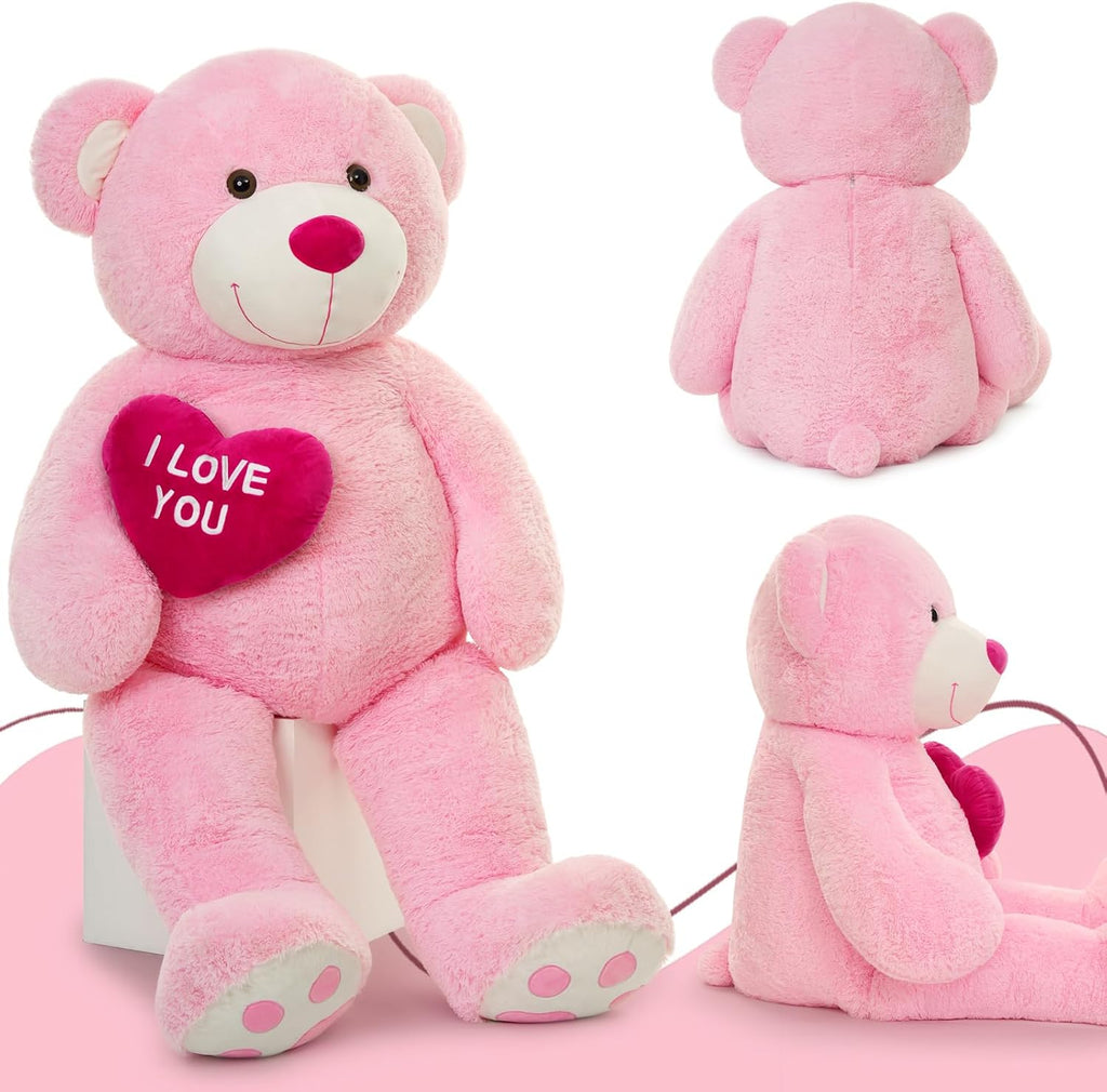 MaoGoLan - Oso de peluche gigante de 6 pies - Corazón rojo