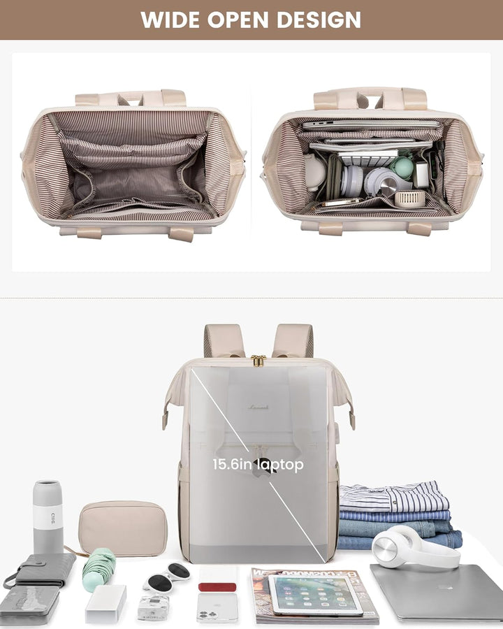 LOVEVOOK - Mochila para laptop de 15.6 pulgadas para mujer, bolsa d...