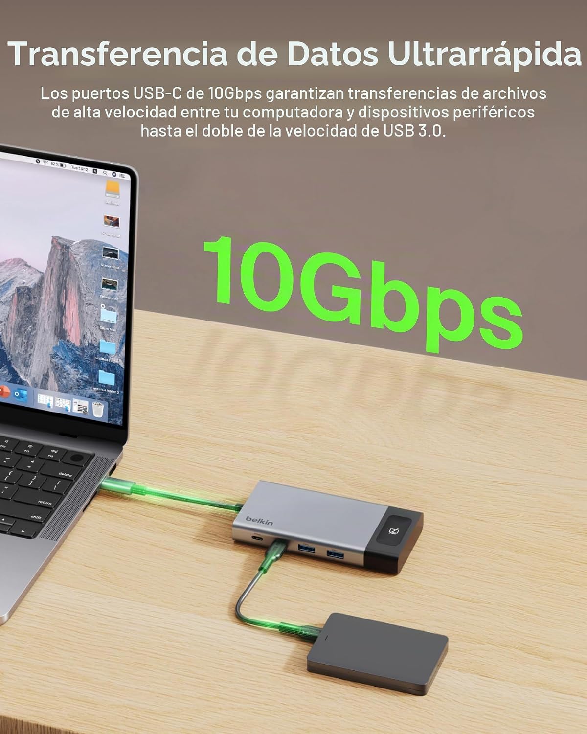 Belkin, INC027dqSGY, hub USB 3.0, alimentado