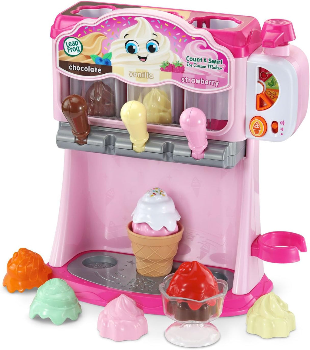 LeapFrog Count and Swirl - Juego para hacer helados para niños, color rosa