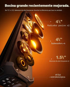 Ehaho - Barra de sonido UTV de 35 pulgadas, altavoz de carrito de golf Bluetooth con luces de fiesta RGB