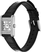 Emporio Armani Reloj rectangular de dos manos; reloj de vestir para mujer