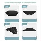 Travelon Riñonera antirrobo Metro, Negro, Talla única