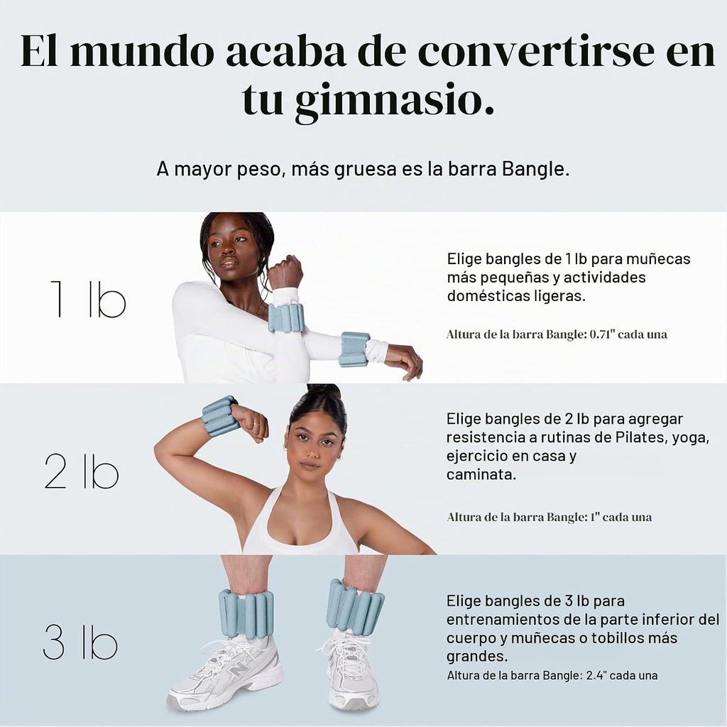 Bala Brazaletes para muñeca y tobillo para mujeres y hombres