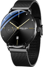 Relojes automáticos para hombre, reloj automático para hombre, movimiento mecánico original, resistente al agua 3ATM, manecillas luminosas, calendario y pantalla de 24 horas, relojes de pulsera