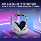 Logitech G Astro A50 X Auriculares inalámbricos multiplataforma para juegos, Blanco