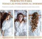 HUXMEYSON - Juego de 4 almohadas tamaño King, juego de almohadas de cama de lujo de hotel con relleno alternativo de plumón para personas que duermen de lado o de espaldas