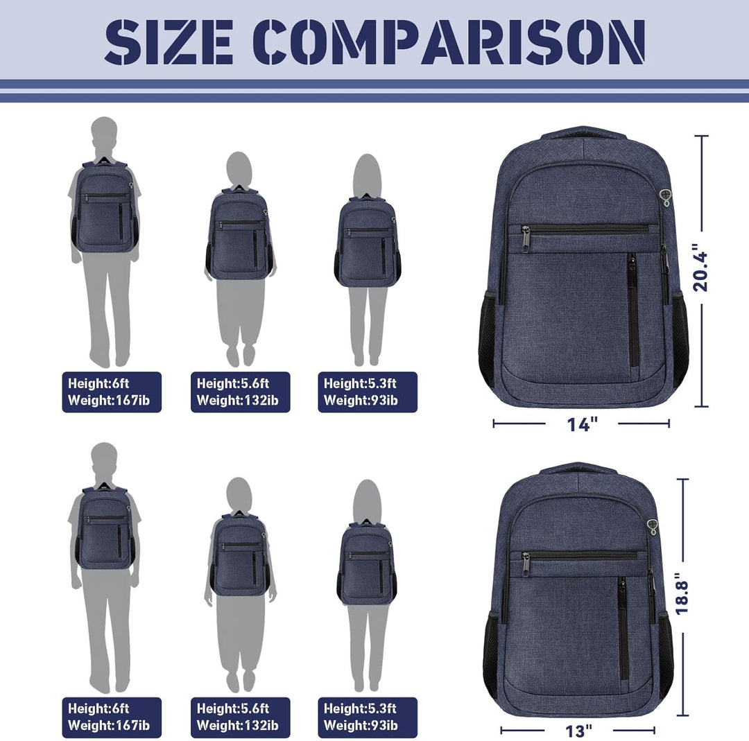 Bxiuna Mochila de viaje, mochila para laptop de negocios de 40 L co...
