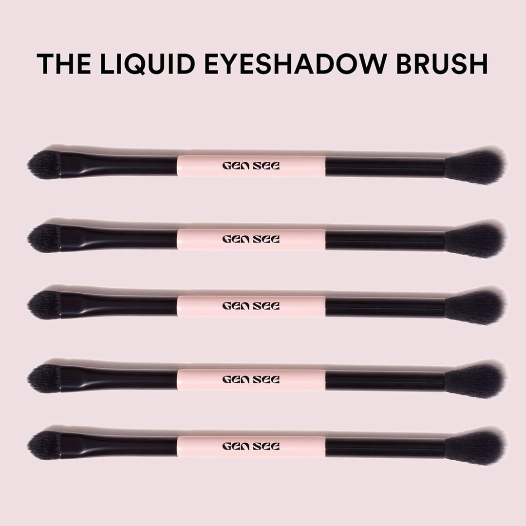 Gen See Eye Makeup Bundle \u2013 Linen Matte Liquid Eyeshadow, Dual...