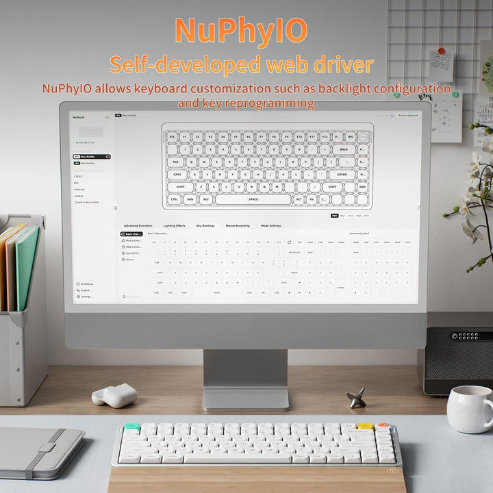 nuphy Air75 V3 Teclado mecánico inalámbrico intercambiable en calie...