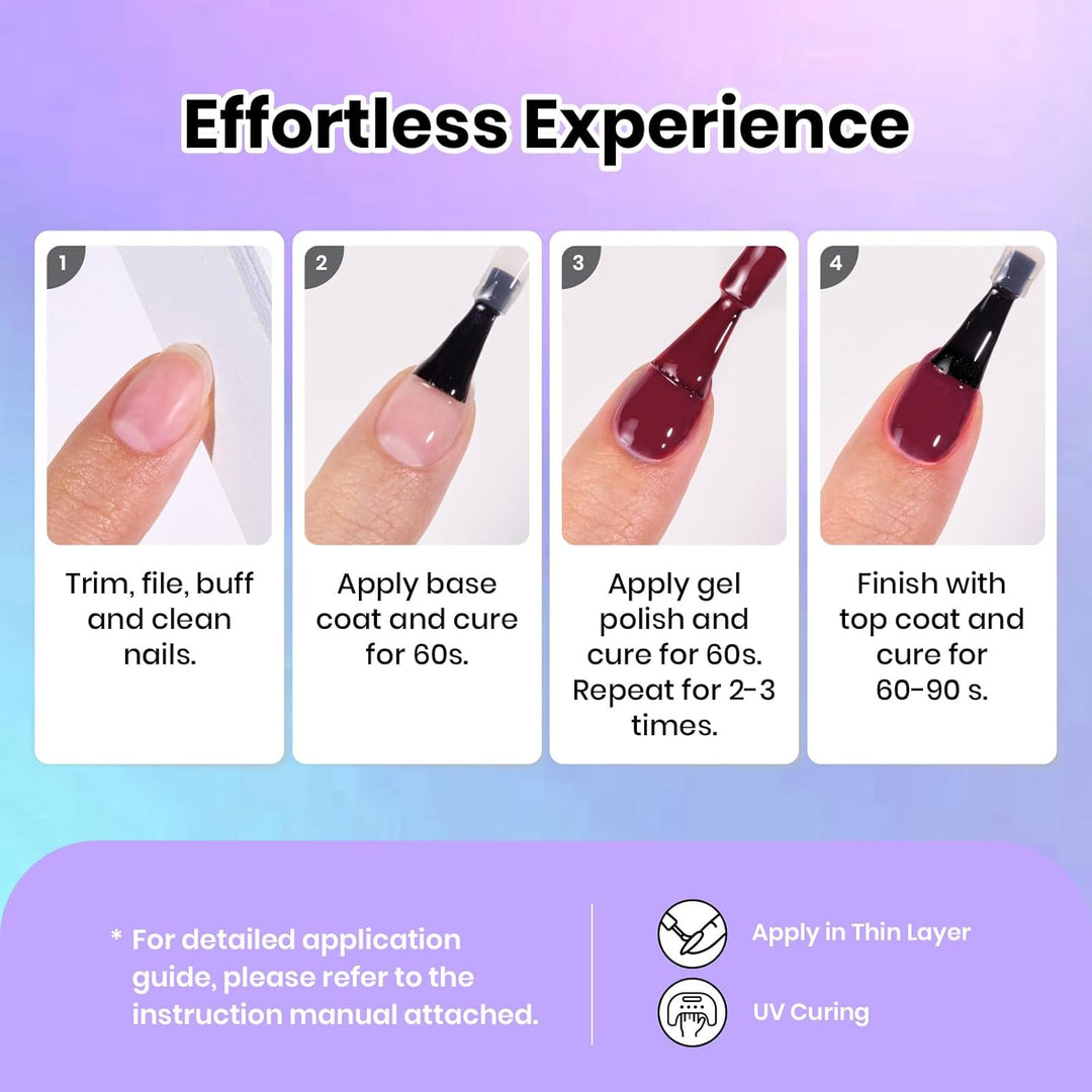 Beetles - Juego de esmaltes de uñas de gel primaveral, 36 colores d...