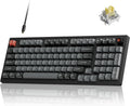 Keychron V5 8K 96% teclado mecánico con cable, frecuencia de sondeo de 8000 Hz QMK teclado programable intercambiable en caliente con Numpad y perilla, retroiluminación RGB, ergonómico para Mac