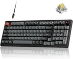 Keychron V5 8K 96% teclado mecánico con cable, frecuencia de sondeo de 8000 Hz QMK teclado programable intercambiable en caliente con Numpad y perilla, retroiluminación RGB, ergonómico para Mac