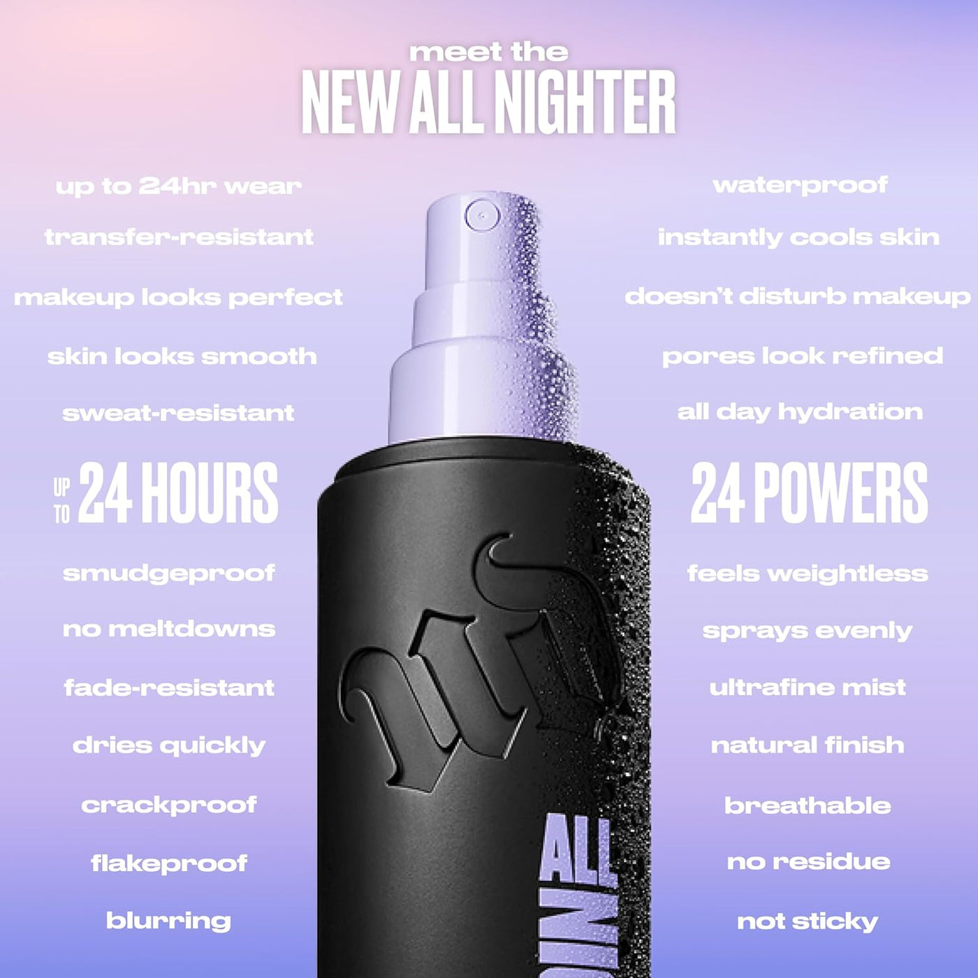 Urban Decay All Nighter - Spray fijador de maquillaje impermeable,...
