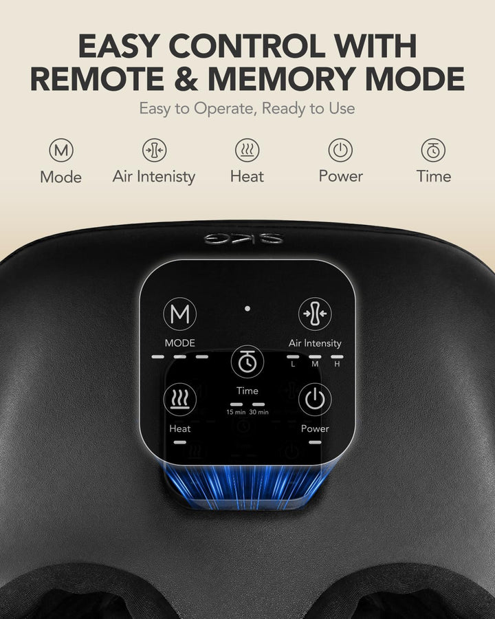 SKG YS100 Shiatsu - Masajeador de pies con calor y control remoto e...