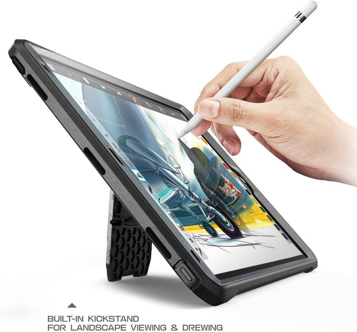Funda SUPCASE para iPad Pro [resistente] de la Serie Unicorn Beetle PRO, protección completa integrada para Apple iPad Pro, Negro/Negro