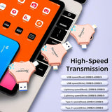 Memoria flash con certificación MFi para iPhone iPad de 256 GB, mem...
