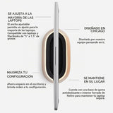 HumanCentric Soporte vertical para laptop en madera de nogal negro,...