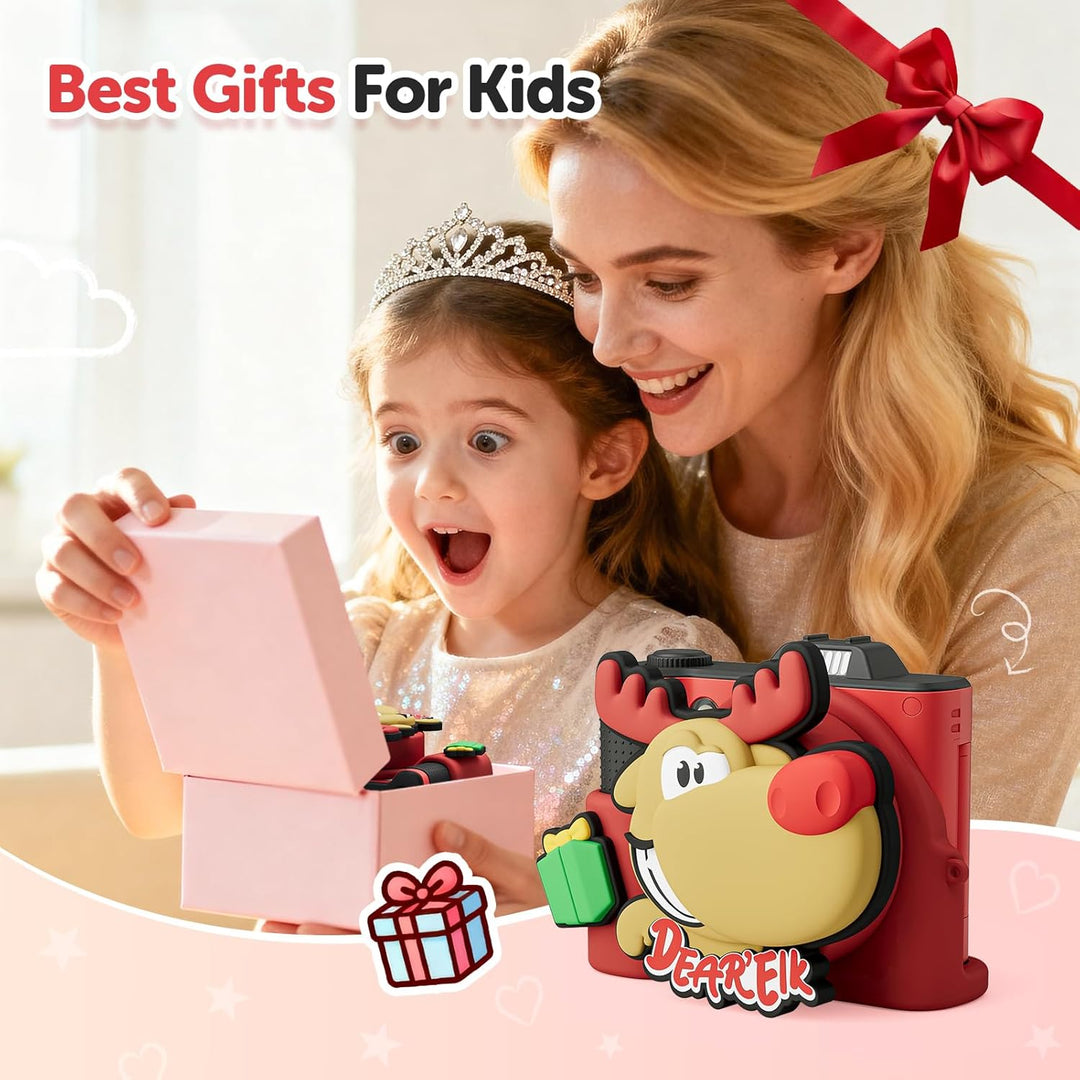 Myvia Cámara para niños, regalos de cumpleaños de Navidad para niño...