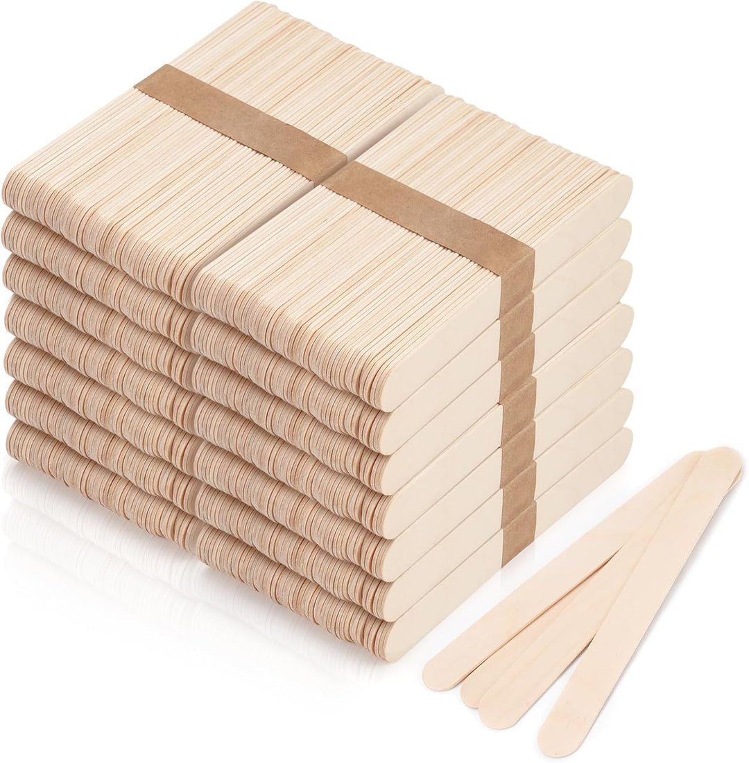 1200 piezas de palos de cera de madera grandes, palos de cera de 6...
