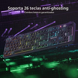 Redragon Teclado inalámbrico K526 PRO RGB para juegos, 104 teclas d...