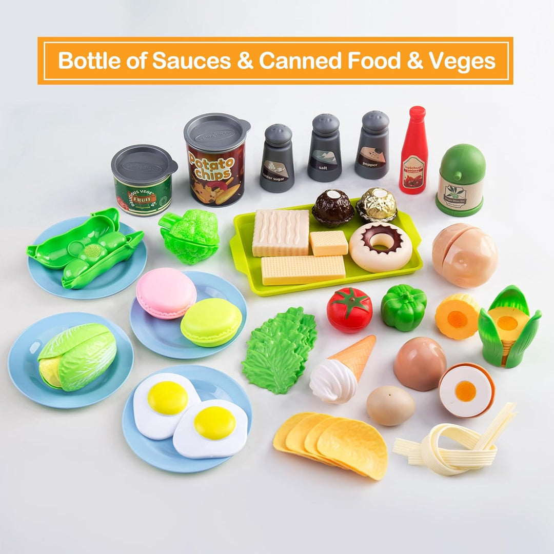 Juego de cocina de 150 piezas, accesorios de cocina para niños pequ...