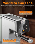 Máquinas de café expreso compactas de 20 barras con espumador de