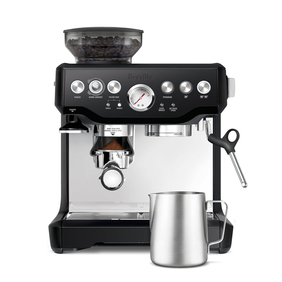 Breville BES870BTR Barista Express - Máquina de café expreso, trufa negra
