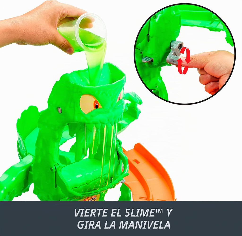 Hot Wheels Monster Trucks Mutant Monster Takedown Playset