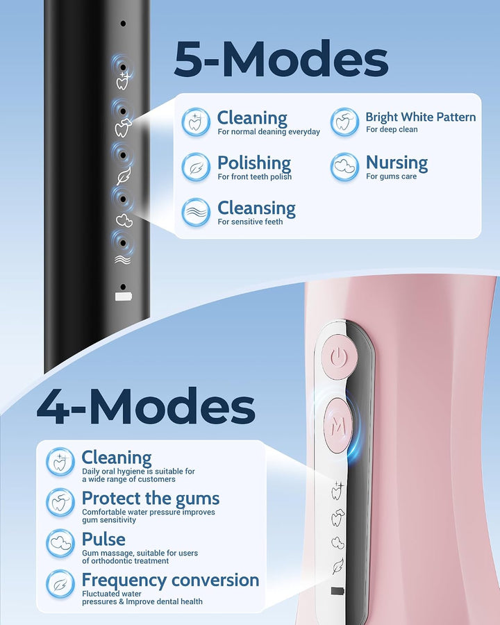 Cepillo de dientes eléctrico para adultos, cepillo de dientes eléct...