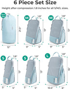 BAGSMART Cubos de compresión para artículos esenciales de viaje