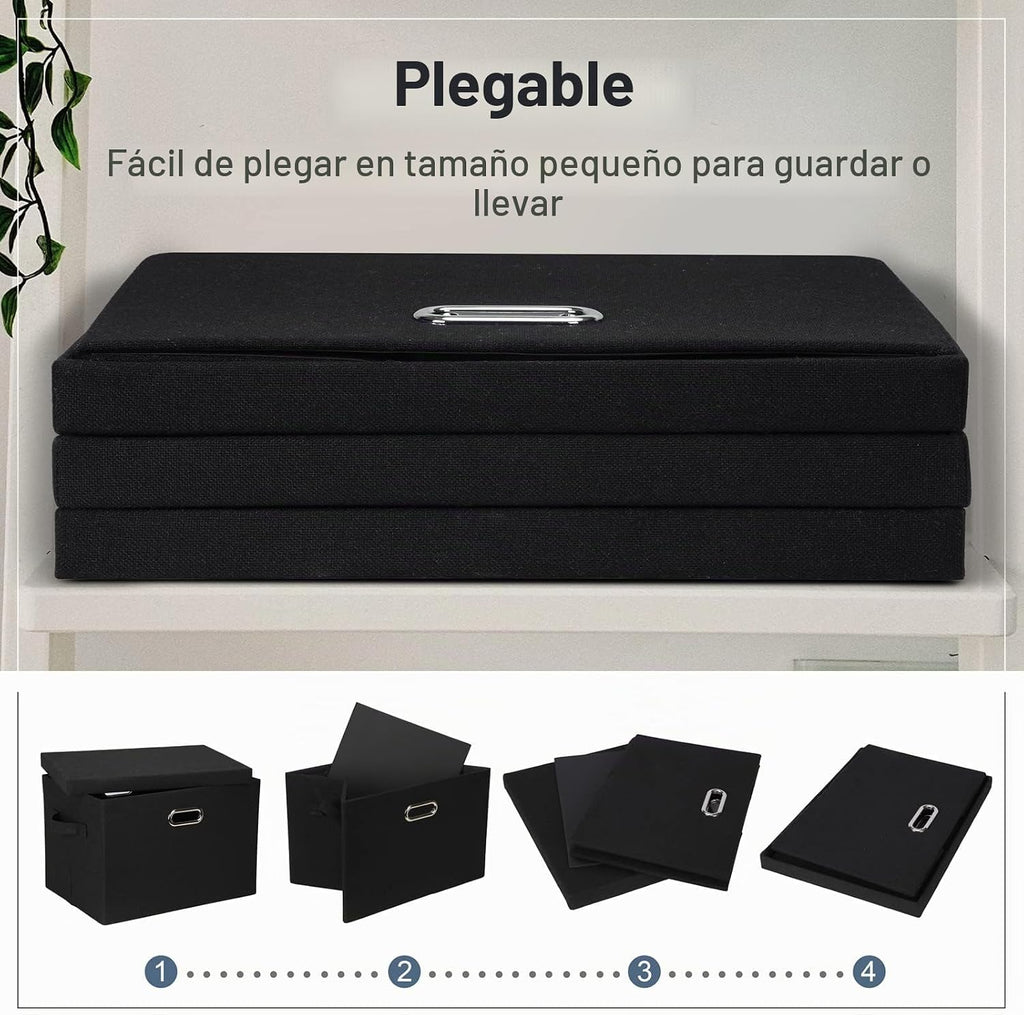 Contenedores grandes de almacenamiento plegables y apilables de