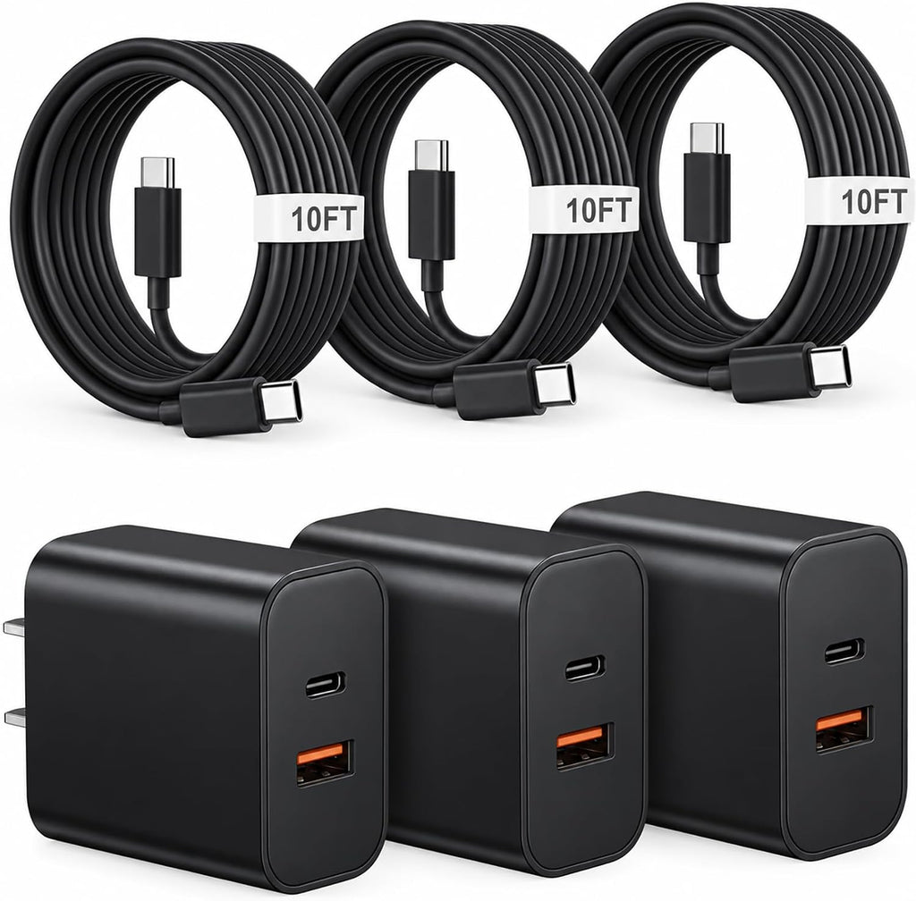 iPhone 18 17 16 15 Cargador de carga rápida tipo C USB C cargadores negro