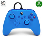 Mando con cable PowerA para Xbox Series X|S - azul, gamepad, controlador de videojuegos, compatible con Xbox One, Licenciado oficialmente