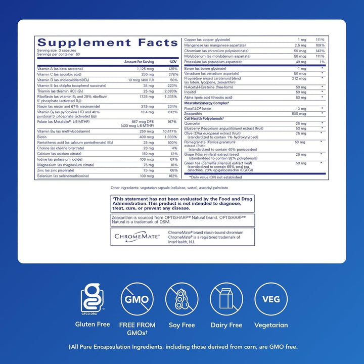 Pure Encapsulations Nutrientes de polifenol | Fórmula multivitamíni...