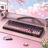 FREEWOLF K100 Teclado inalámbrico silencioso cremoso para juegos de...