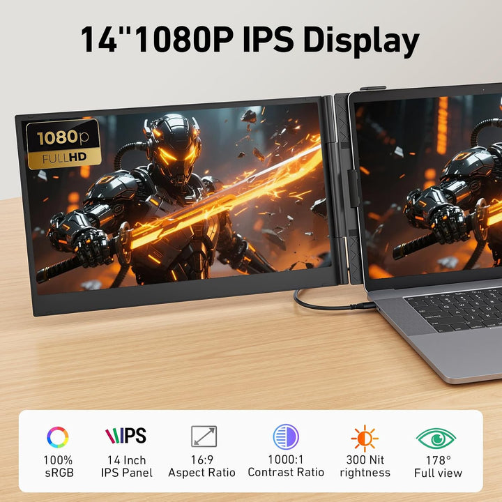 Vixtan Extensor de pantalla ultraligero para laptop de 2.2 libras,...