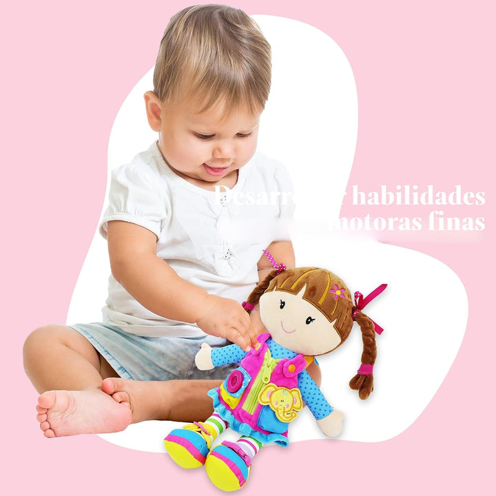 June Garden Dressy Friends Belle de 15.5 pulgadas, muñeca de peluch...