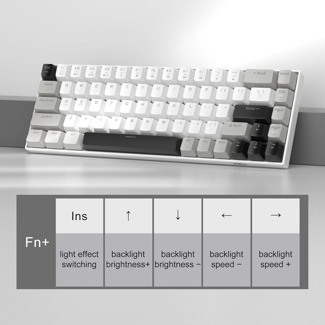 MageGee Teclado Mecánico Portátil para Juegos 60%, MK-Box con Retro...