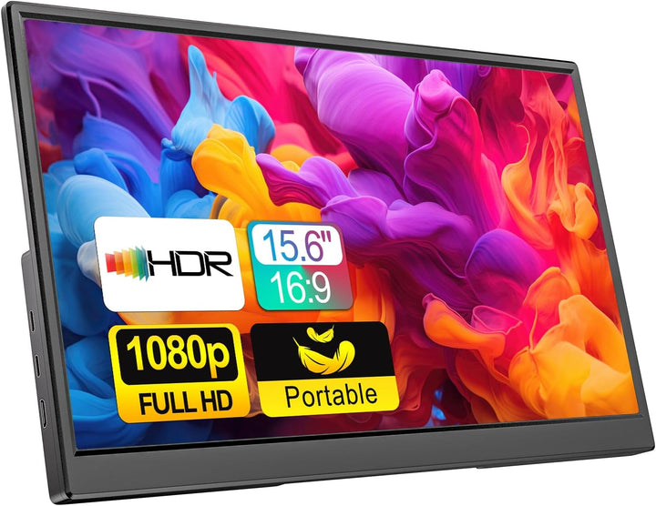 MSCMPOVA Monitor portátil de 15.6 pulgadas 1080P FHD USB-C HDMI Mon...