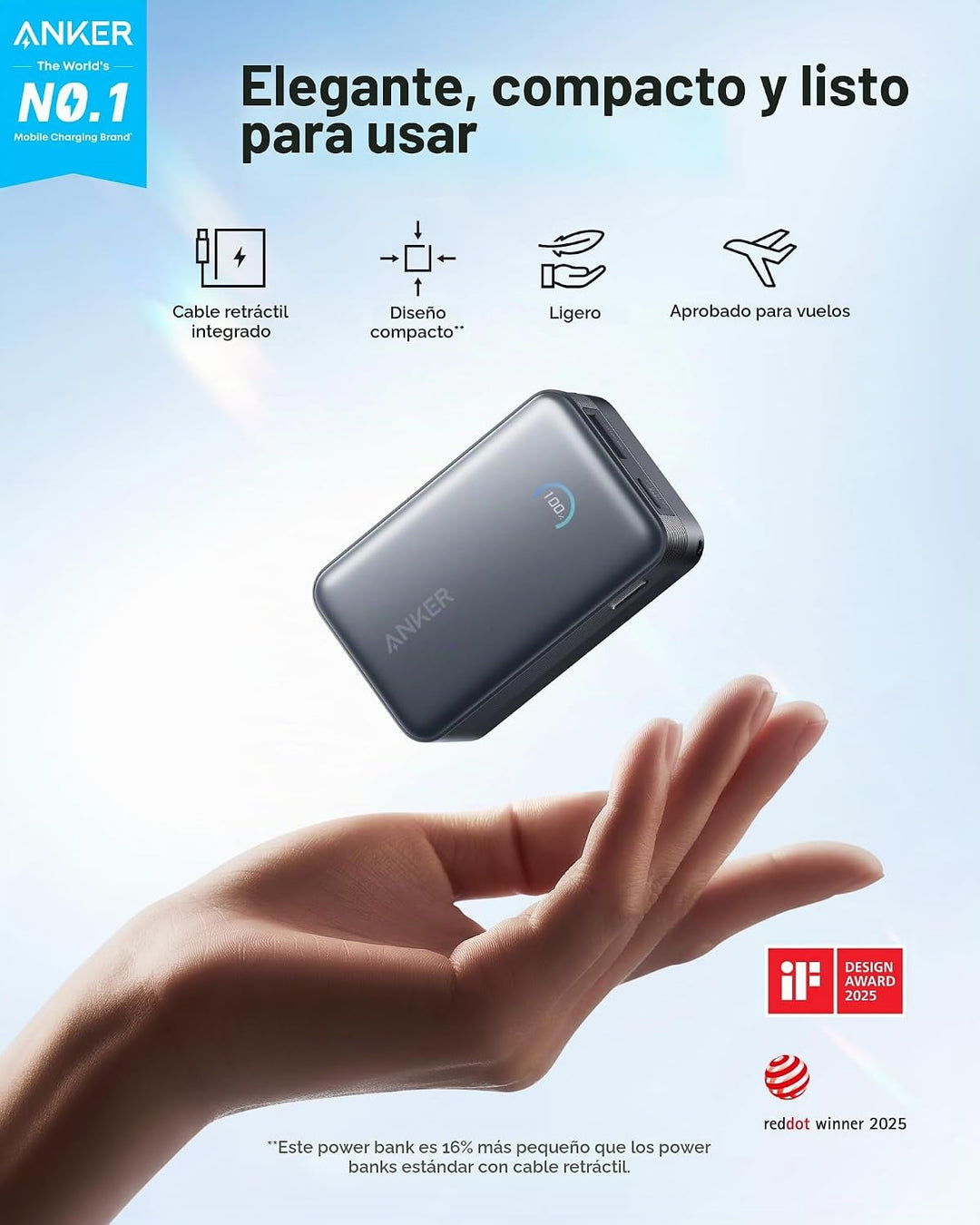 Anker Nano Power Bank, 10,000mAh y 737 Power Bank, 24,000mAh (paquete)