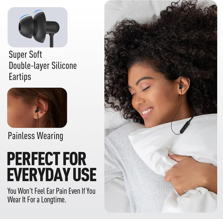 Hearprotek - Auriculares inalámbricos, Bluetooth 5.4, suaves y lige...