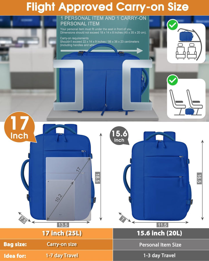 Mochila de viaje Capolo para mujeres y hombres, mochila impermeable...