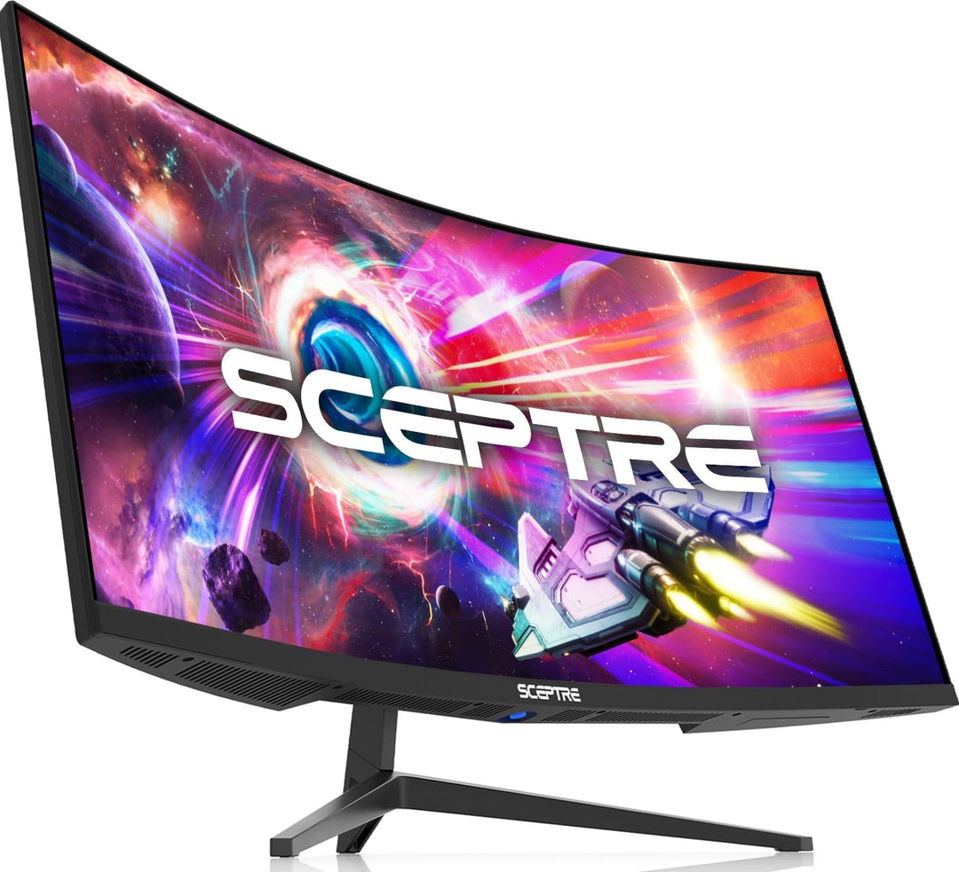 Sceptre - Monitor curvo ultra ancho de 34 pulgadas WQHD 3440 x 1440...
