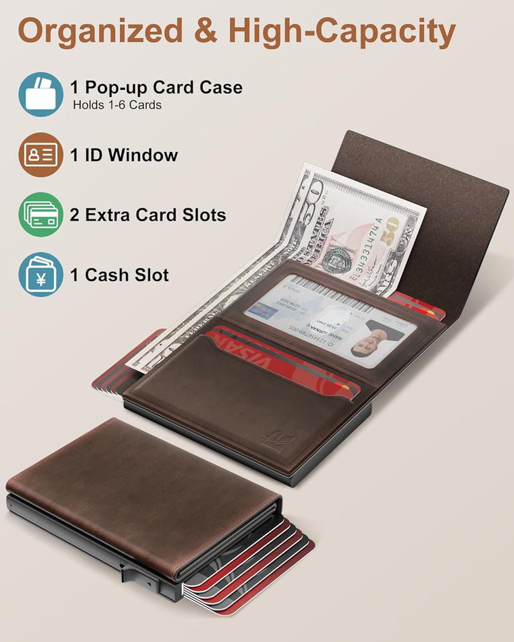 ROYAL KIT Cartera para Hombres Portador de Tarjetas: Estuche de Tar...