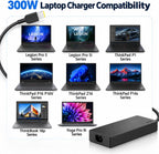 Cargador de portátil de punta delgada de 300 W para Lenovo Legion Pro 5 5i