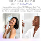 YOUN Beauty Tónico de té verde en espray facial | Tónico hidratante...